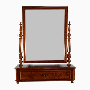 Psyche Mirror in Mahogany