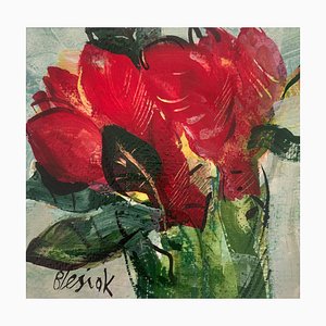 Bozena Lesiak, Tulips, Gouache on Paper, 2024