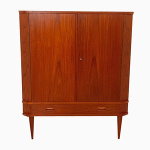 Skandinavisches Vintage Eckregal aus Teak, 1960er