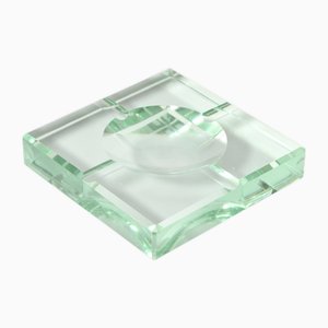 Posacenere Mid-Century in vetro di Fontana Arte, anni '70