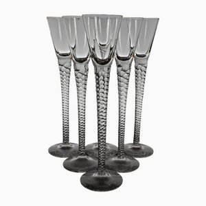 Vintage Amager Schnaps Trinkgläser von Kastrup Holmegaard, 1950er, 6er Set