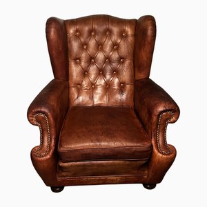 English Chesterfield Style Armchair, 1930s