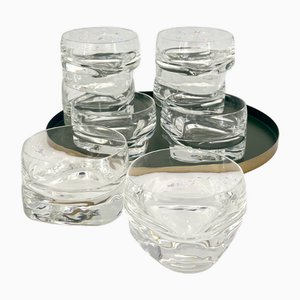 Vintage Pythagoras Glass Set by Marco Zanuso for Arnolfo Di Cambio, Italy, 1969, Set of 6
