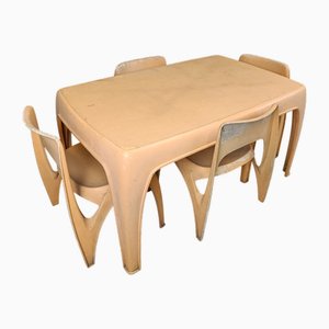 Deutsches Esszimmer Set von Preben Fabricius für Interplast, 1970er, 5 . Set