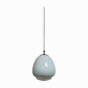 Vintage Diffused Tulip Opaline Milk Glass Pendant by Sunglow