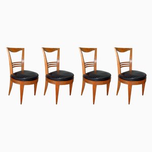Art Deco Chairs, 1930s, Set of 4