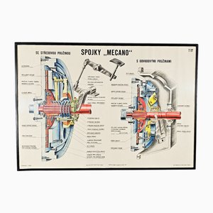 Poster grande di Josef Fronk, anni '50