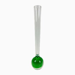 Art Glass Orchid Vase attributed to Per Lütken for Holmegaard, 1960s