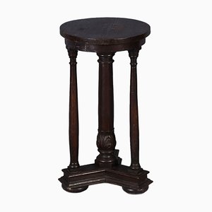 Antike Blumensäule aus Eiche, 1900