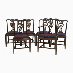 Sillas de comedor estilo Chippendale de Hampton and Sons. Juego de 6