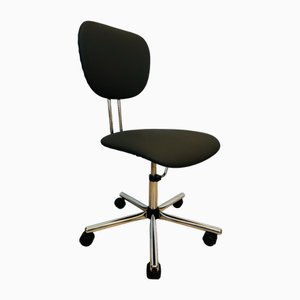 Silla de oficina Kovona de trufa totalmente oscura de Kovona, Czechoslovakia, años 70