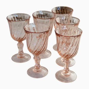 Vintage Rosaline Champagne Glasses from Arcoroc, 1970s, Set of 6