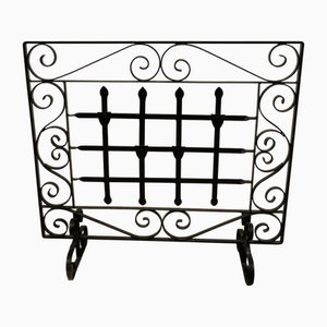 Wrought Iron Fire Screen, 1930s