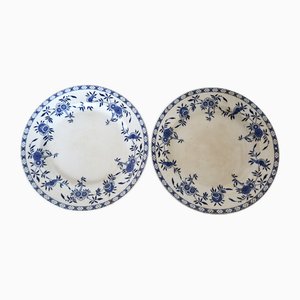 Round Porcelain Serving Dishes from Dresden, Set of 2