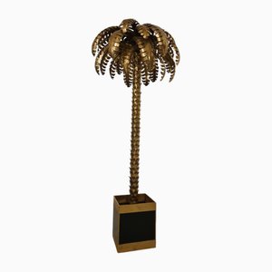 Maison Jansen zugeschriebene Palmenlampe, 1970er