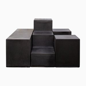 Tavolini da caffè Gli Scacchi di Mario Bellini per C&B Italia, 1971, set di 3