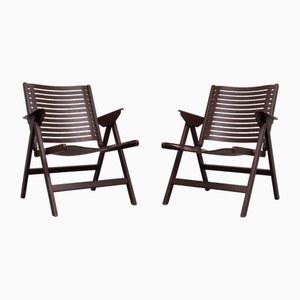 Vintage Multiplex Klappstühle von Niko Kralj für Rex, Yugoslavian, 1950er, 2er Set