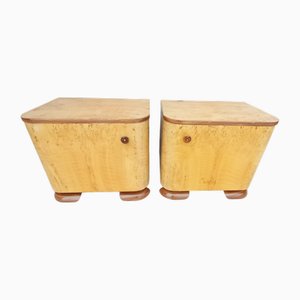 Tables de Chevet par Jindřich Halabala pour Up Závody, 1950s, Set de 2