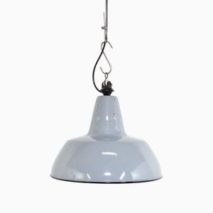 Emaillierte Vintage Hängelampe, 1950er