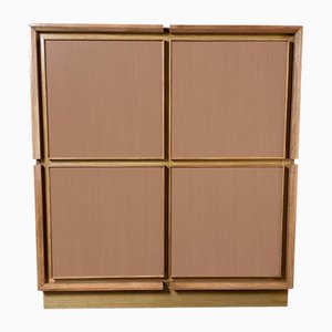 Quadratisches Mokka Mousse Sideboard von Mascia Meccani für Meccani Design