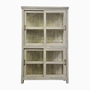Large Vintage Indian Glazed Storage Cupboard