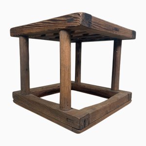 Early Shōwa Era Wooden Kotatsu Table, Japan, 1930s