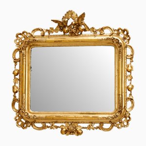 Barocker Rokoko Spiegel im Louis Philippe Stil, 1850er