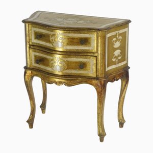 Coiffeuse Florentine en Bois Doré, Italie