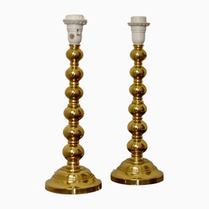 Lampade Mid-Century in ottone, Svezia, set di 2