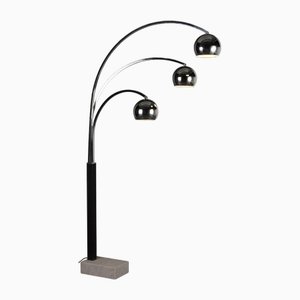 Vintage Floor Lamp in Aluminium, 1970s