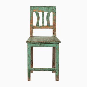 Swedish Green Wood Chair