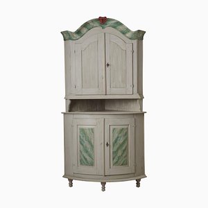Swedish Rococo to Neoclassical Transitional Corner Cabinet