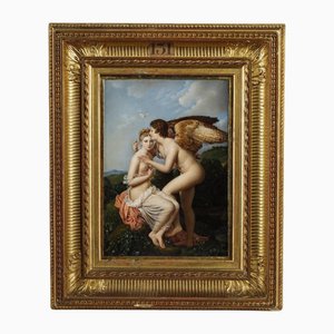 J. Barret du Coudert, Psyche und Liebe nach François Gérard, 1859, gerahmt
