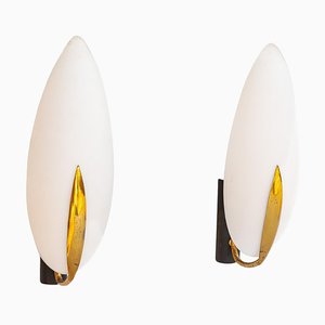 Wall Lights attributed to Max Ingrand, 1950s, Set of 2
