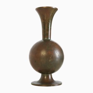 Art Deco Vase aus Bronze von Sune Backstrom