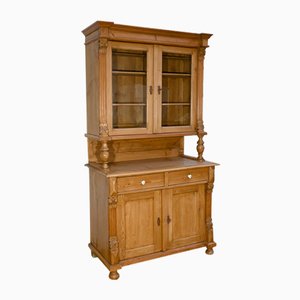 Early 20th Century Two-Body Pine Buffet