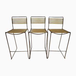Spaghetti Stools attributed to Giandomenico Belotti for Alias, Italy, 1980s, Set of 3