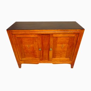 Vintage Oak and Veneer Sideboard with Gold Handles, 1950s