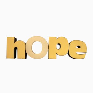 Mid-Century Illuminated Hope Letters, 1970s, Set of 4