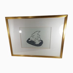 Lucassie Qumaluk, Motherhood, Woodcut, 1970s
