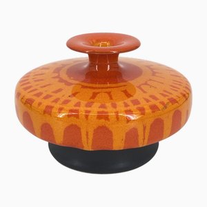 Vaso Fat Lava in ceramica smaltata di Hutschenreuther, Germania, anni '70