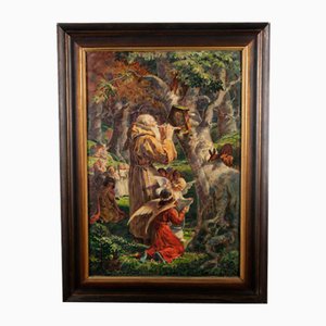 Thomas Riss, Forest Devotion, 1910, Dipinto ad olio, Incorniciato