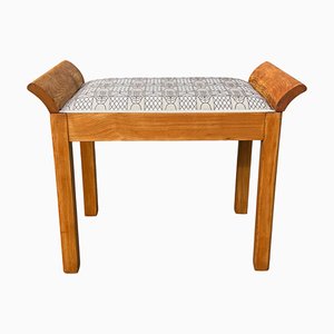 Spätes Art Deco Ottomane aus Eschenholz, Osteuropa, 1930er