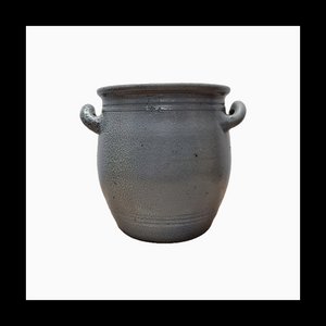 Pot en Grès Bleu-Gris Country, France, 1890s