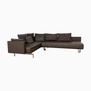 555 Leather Corner Sofa in Brown from Rolf Benz