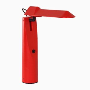 Lámpara de escritorio Picchio en rojo de Isao Hosoe para Luxo, años 80