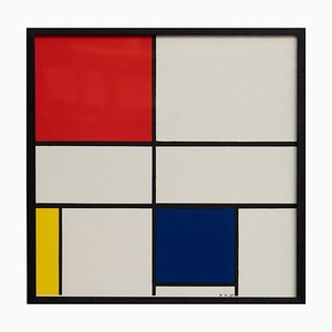 Piet Mondrian, Composition C No. III in Red, Blue, and Yellow, Lithograph
