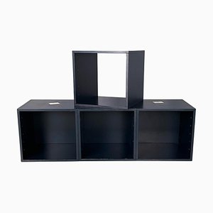 Modern Italian Modular Bookcases Program 1 by Antonia Astori De Ponti for Driade, 1970s, Set of 4
