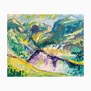 Jean Krille, Paisaje 128 (Utah), óleo sobre lienzo, 1988