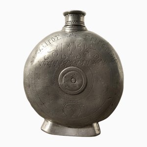 Greek Tin Flask by Zinn Flachmann, 1895